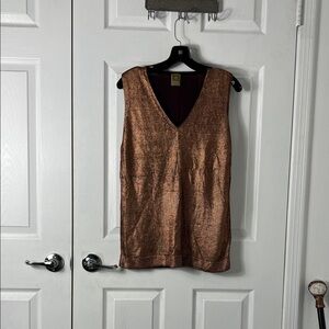 Anne Klein Burgundy Knit Top